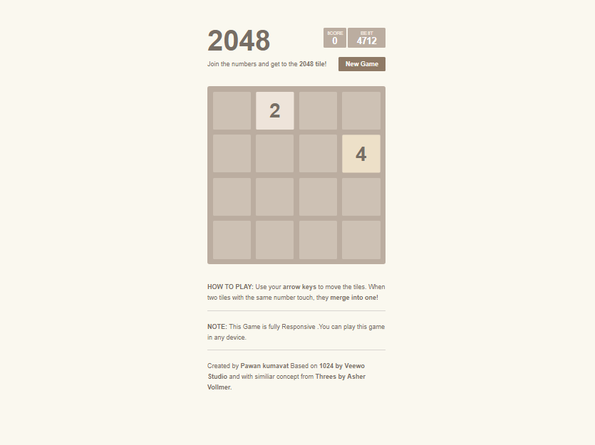 2048 Game Project